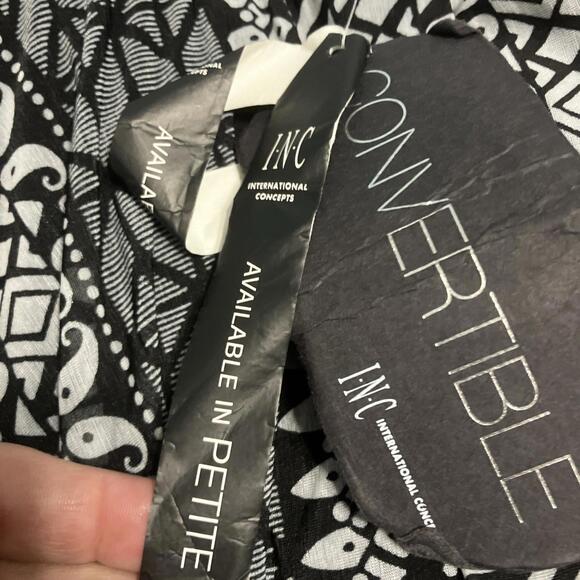 Inc International Concepts Petite Medium Tube Top Dress -black& White NWT - Picture 5 of 10